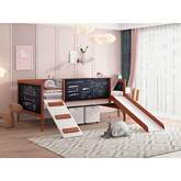 Aurea 2 Piece Toy Box Set with Wheels